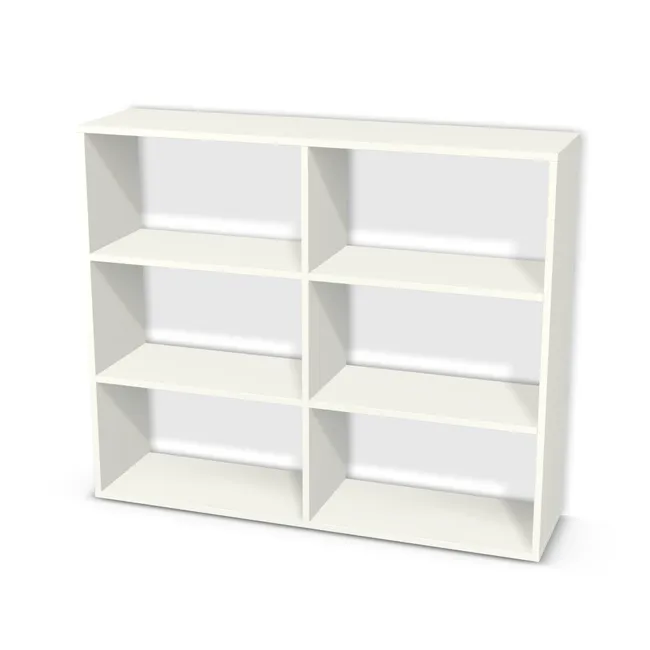 Regał z przegrodami i półkami: 2 x 3: 2 x 3 na wymiar. Korpus: Biały premium (W1000, ST9). Dopasuj wymiary online. Realizacja: 3 dni roboczych.