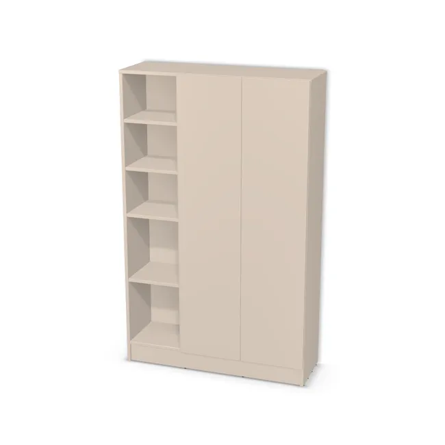 Regał dwudzielny z frontami w prawej części na wymiar. Front: U5981 (U5981, BS), Korpus: U5981 (U5981, BS). Dopasuj wymiary online. Realizacja: 3 dni roboczych.