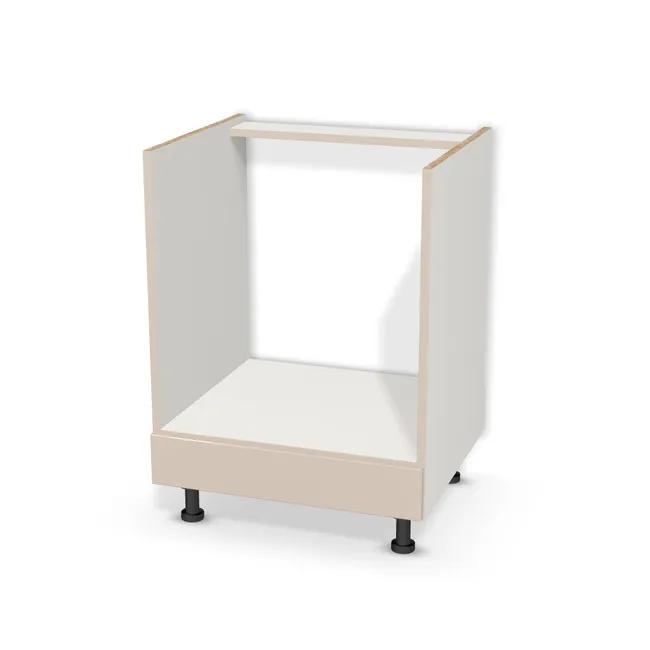 Szafka do zabudowy piekarnika na wymiar. Front: Kaszmir (U702, ST9), Korpus: Biały klasyczny (W960, SM). Dopasuj wymiary online. Realizacja: 3 dni roboczych.