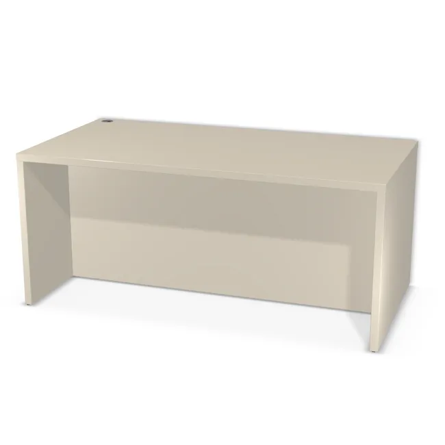Stół prosty na wymiar. Blat: Szary Taupe (U750, ST9, 36mm), Korpus: Szary Taupe (U750, ST9, 36 mm). Dopasuj wymiary online. Realizacja: 3 dni roboczych.
