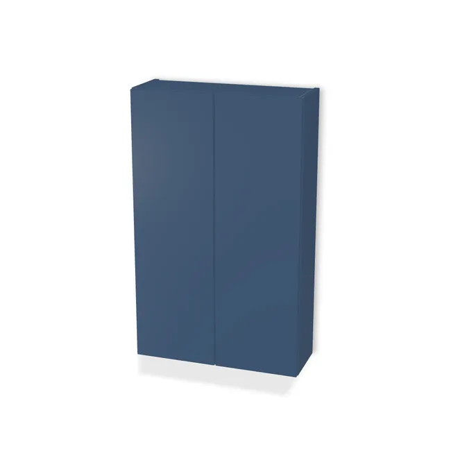 Szafka wisząca standardowa na wymiar. Front: Niebieski tyrolski (U504, ST9), Korpus: Niebieski tyrolski (U504, ST9). Dopasuj wymiary online. Realizacja: 3 dni roboczych.