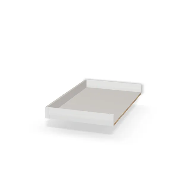 BLUM Tandembox Antaro - Szuflada z dnem i tyłem (bez frontu) na wymiar. Dno i tył: Szary jasny (U0112, Kronospan), Bok szuflady: Szary. Dopasuj wymiary online. Realizacja: 3 dni roboczych.