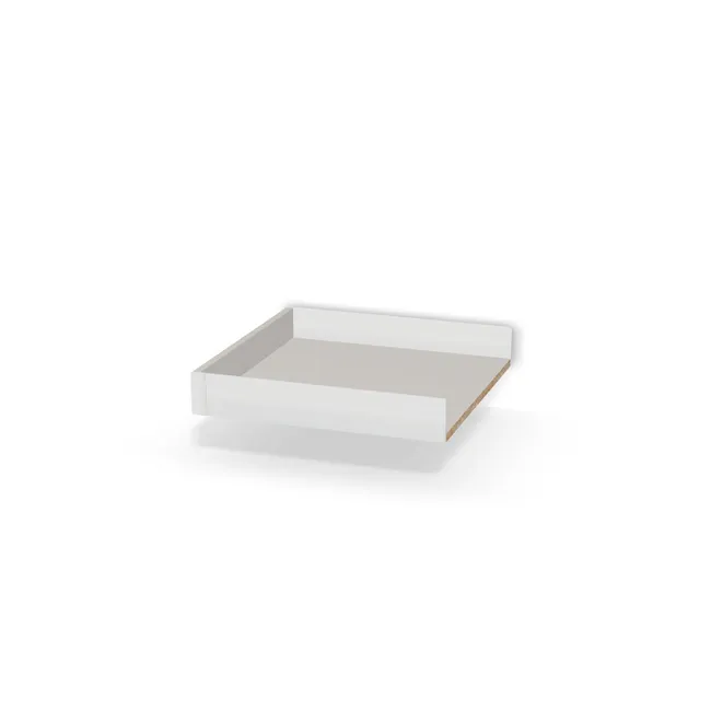 BLUM Tandembox Antaro - Szuflada z dnem i tyłem (bez frontu) na wymiar. Dno i tył: Szary jasny (U0112, Kronospan), Bok szuflady: Szary. Dopasuj wymiary online. Realizacja: 3 dni roboczych.