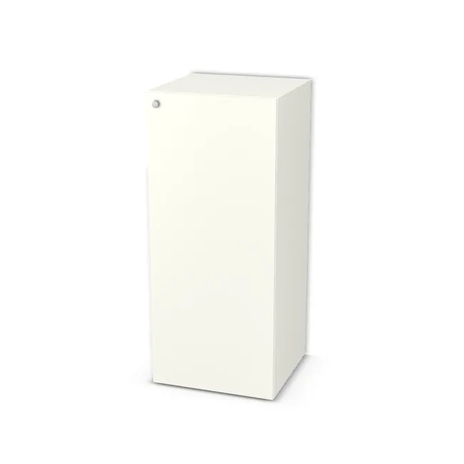 Komoda z drzwiami na wymiar. Front: Biały premium (W1000, ST9), Korpus: Biały premium (W1000, ST9). Dopasuj wymiary online. Realizacja: 3 dni roboczych.