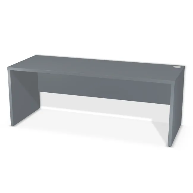 Biurko proste na wymiar. Blat: Szary Monument (U780, ST9, 36mm), Korpus: Szary Monument (U780, ST9, 36 mm). Dopasuj wymiary online. Realizacja: 3 dni roboczych.