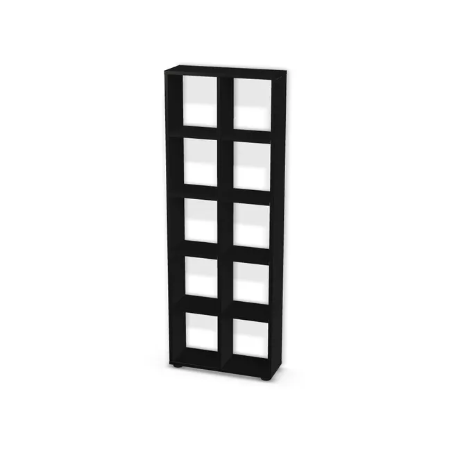 Regał z przegrodami i półkami: 2 x 5: 2 x 5 na wymiar. Korpus: Czarny (U999, ST7). Dopasuj wymiary online. Realizacja: 3 dni roboczych.