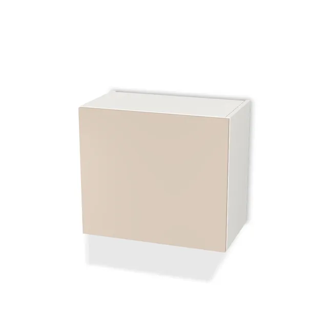 Szafka wisząca standardowa na wymiar. Front: Kaszmir (U702, ST9), Korpus: Biały klasyczny (W960, SM). Dopasuj wymiary online. Realizacja: 3 dni roboczych.