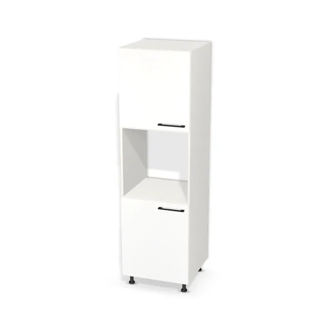 Słupek do zabudowy piekarnika na wymiar. Front: Biel Alpejska (WU8685, BS), Korpus: Biały klasyczny (W960, SM). Dopasuj wymiary online. Realizacja: 3 dni roboczych.