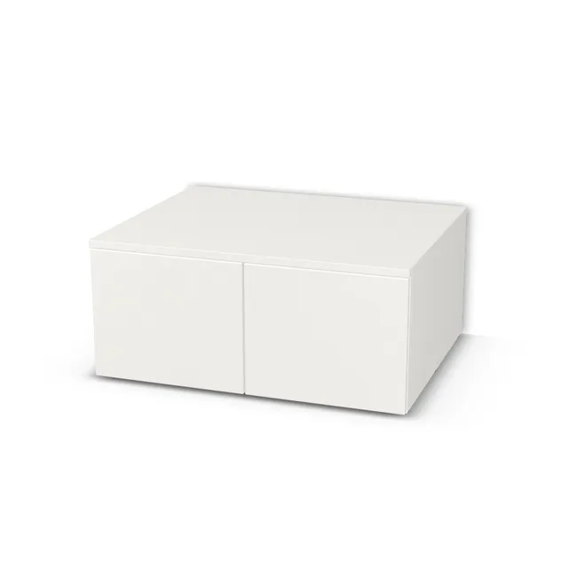Komoda z drzwiami na wymiar. Front: Biały klasyczny (W960, ST7), Korpus: Biały klasyczny (W960, ST7). Dopasuj wymiary online. Realizacja: 3 dni roboczych.