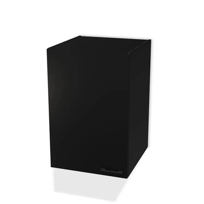 Szafka wisząca standardowa na wymiar. Front: Czarny (U999, ST7), Korpus: Czarny (U999, ST7). Dopasuj wymiary online. Realizacja: 3 dni roboczych.