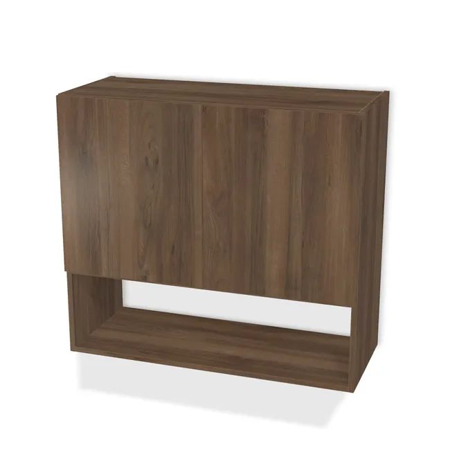 Szafka wisząca na mikrofalówkę na wymiar. Front: Orzech Pacific tabak (H3702, ST10) Usłojenie Pionowe, Korpus: Orzech Pacific tabak (H3702, ST10). Dopasuj wymiary online. Realizacja: 3 dni roboczych.