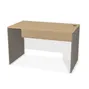 Biurko na wymiar z przepustem na kable - Dąb Vicenza i Szary kubanit - minimalistyczny design - idealne do domowego biura - wykończenia do wyboru