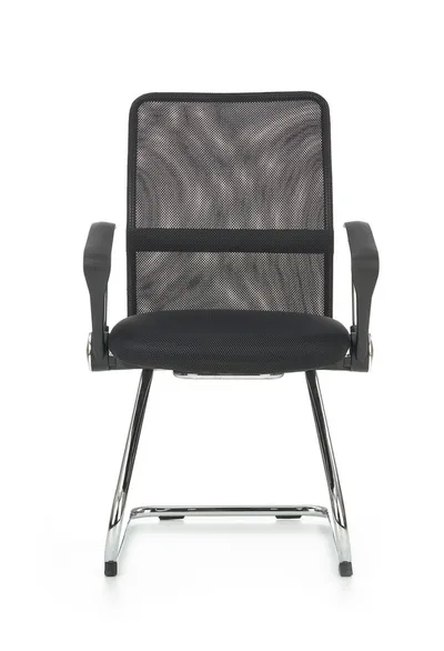 Fotel pracowniczy VIRE SKID - czarny