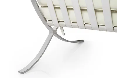 Sofa 2-osobowa BARCELON - biała skóra