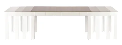 Stół rozkładany SEWERYN 160x90 - dąb sonoma/biały