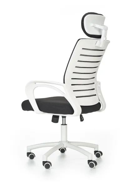 Fotel biurowy SOCKET - czarny/biały