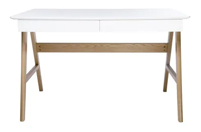 Biurko RIVA 120x70 - biały/dąb