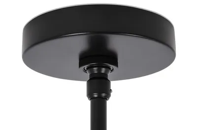 Lampa wisząca PLANETARIO 10 - czarny/klosze dymione