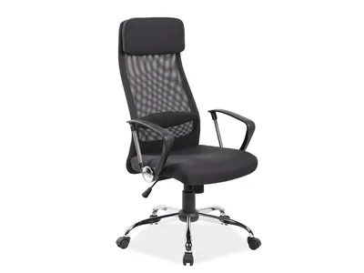 Fotel obrotowy Q-345 - czarny