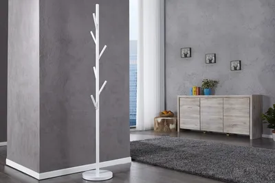 Wieszak stojący TREE - biały