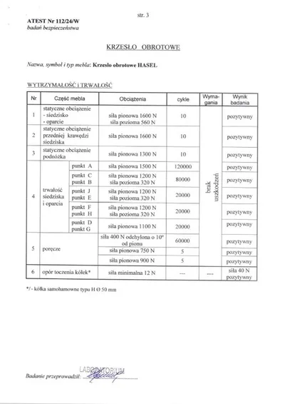 Fotel gabinetowy HASEL - czarny/popiel