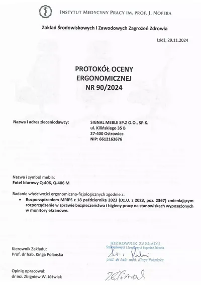 Fotel obrotowy Q-406 - czarny
