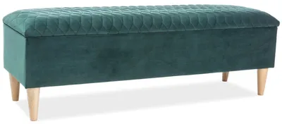 tkanina Bluvel 78 Ławka AZURRO Velvet - dąb/zielony Bluvel 78