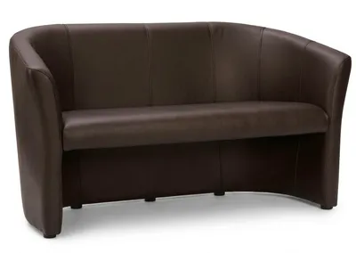 Sofa TM-3 ekoskóra - brązowy