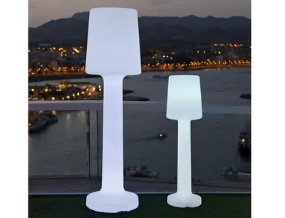 Lampa ogrodowa CARMEN 110 B biała - LED, wbudowana bateria