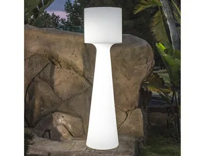 Lampa ogrodowa GRACE 140 B biała - LED, wbudowana bateria