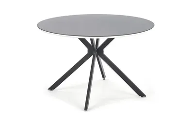 Stół okrągły AVELAR 120 cm - czarny