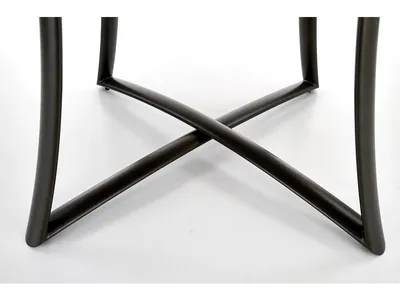 Stół okrągły rozkładany MORETTI 118 cm - dąb złoty/antracyt