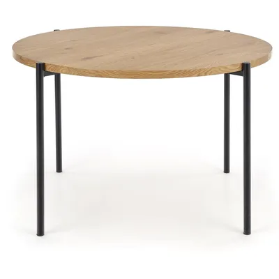 Stół okrągły MORGAN 120 cm - dąb złoty