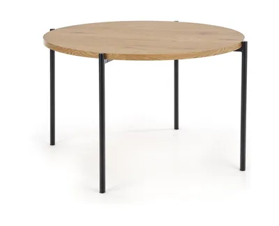 Stół okrągły MORGAN 120 cm - dąb złoty