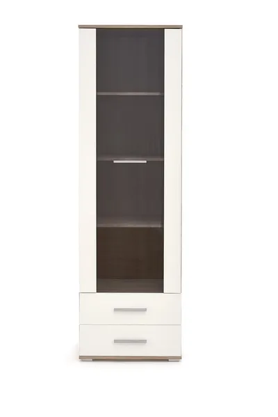 Witryna LIMA W1 - biały/dąb sonoma