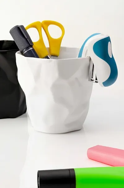 Organizer na biurko PLAST MINI - biały
