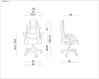 Fotel gamingowy DYNAMIQ V7