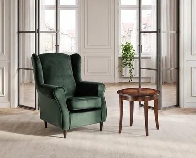 Fotel BARON Velvet - zielony Bluvel 78