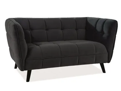 tkanina Bluvel 19 Sofa CASTELLO 2 Velvet - czarny Bluvel 19