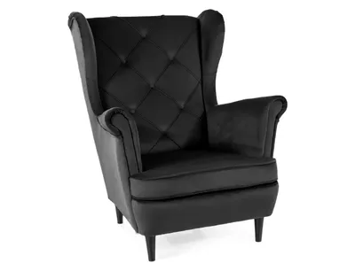 Fotel LADY Velvet - czarny Bluvel 19