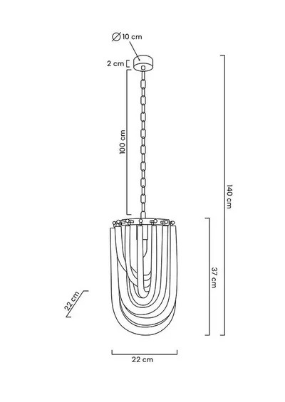 Lampa wisząca MURANO S - chrom/szkło