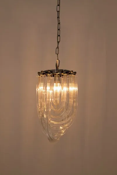Lampa wisząca MURANO S - chrom/szkło