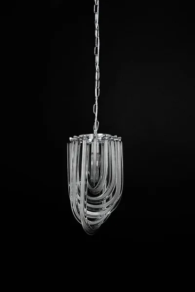 Lampa wisząca MURANO S - chrom/szkło