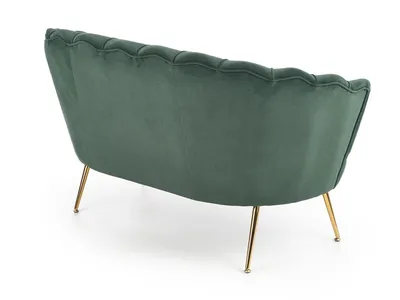 Sofa AMORINITO XL - ciemny zielony/złoty