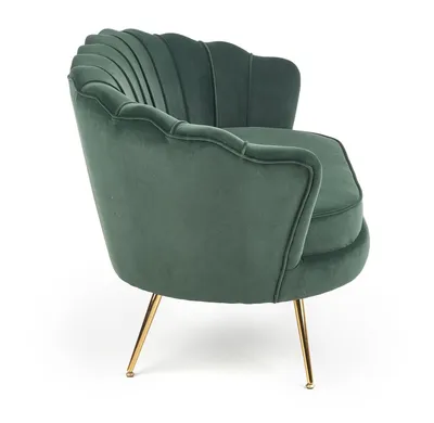 Sofa AMORINITO XL - ciemny zielony/złoty