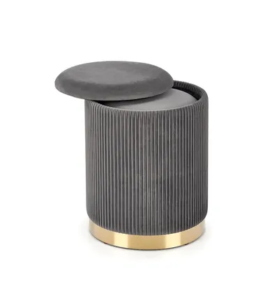 Zestaw 2 puf MONTY - popiel
