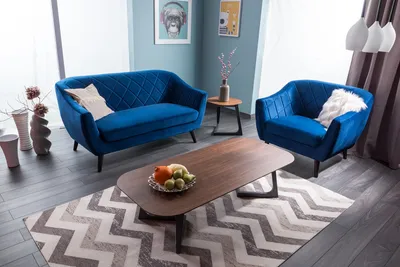 Sofa MOLLY 2 VELVET - granatowy Bluvel 86