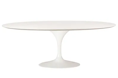 Stół TULIP Ellipse 200x120 - biały półmat