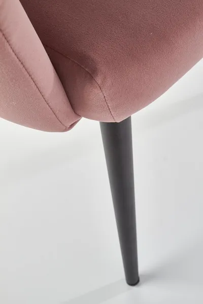 Krzesło K410 velvet - różowy