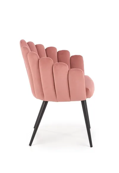 Krzesło K410 velvet - różowy